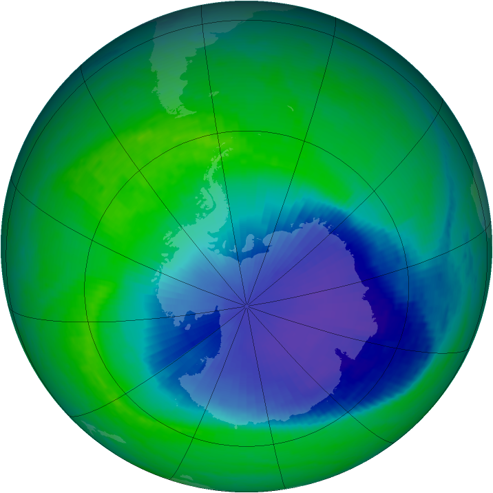 Ozone Map 2001-11-20